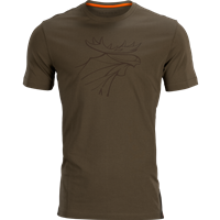 Graphic T-shirt 2-pack,  Willow green/Slate brown