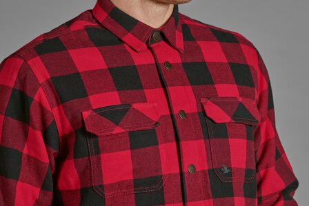 Seeland Canada Shirt - rood / zwart geruit