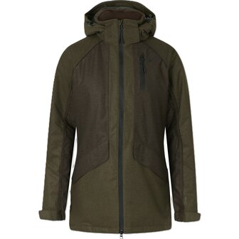 Seeland Avail Aya Insulated Jacket - Pine green / Demitasse brown