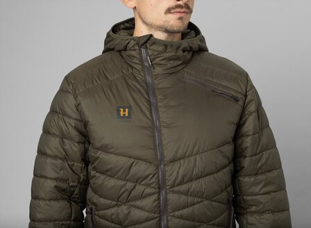 H&auml;rkila Logmar Insulated Packable Hooded Jacket - Willow green