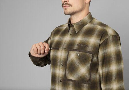 H&auml;rkila Folke Shirt Jacket - Willow green