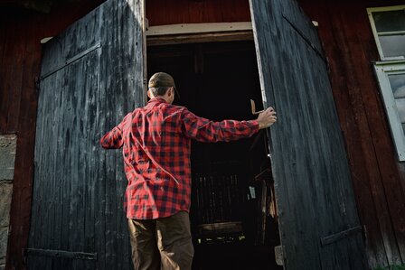 H&auml;rkila Scandinavian L/S Shirt - Red check