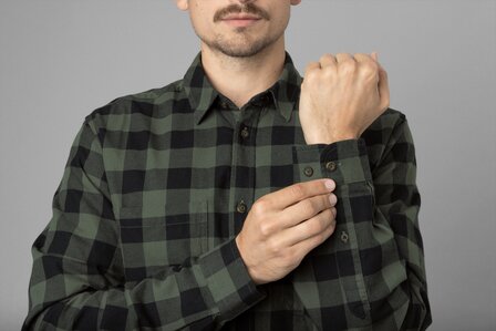 H&auml;rkila Scandinavian L/S Shirt - Green check