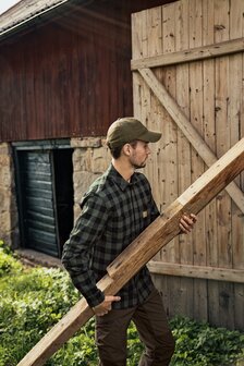 H&auml;rkila Scandinavian L/S Shirt - Green check