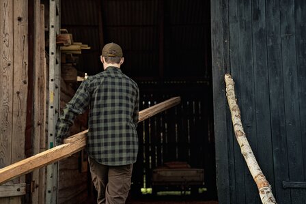 H&auml;rkila Scandinavian L/S Shirt - Green check