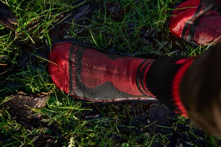 H&auml;rkila Waterproof Sock - Red /Black