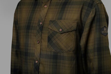 Olive green check