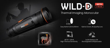 Thermtec Wild 350D thermische kijker met dual lens 