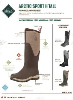 Muck Boot Arctic Sport II Tall Chocolate/Beige