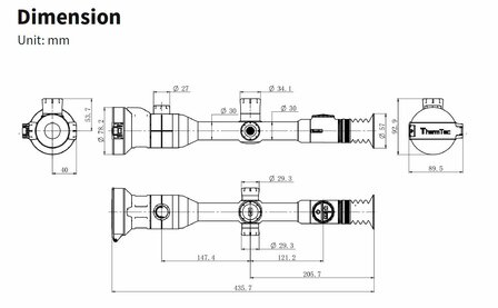 ThermTec Ares 660 2.0 thermische richtkijker met dual lens