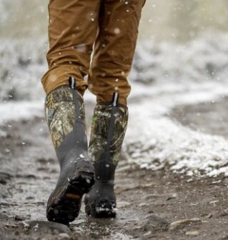 Muck Boot Woody Max Camo/Orange Lining