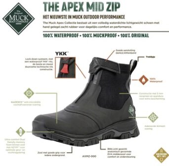 Muck Boot Apex Zip Men - Moss / Beige