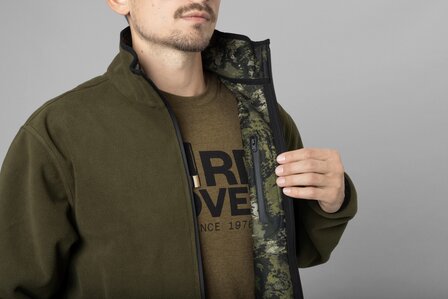 Seeland Rogue Reversible Fleece - Light Pine/Invis Green