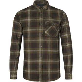 Seeland Gen Flannel Shirt - Pine green check