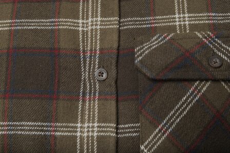 Seeland Gen Flannel Shirt - Pine green check