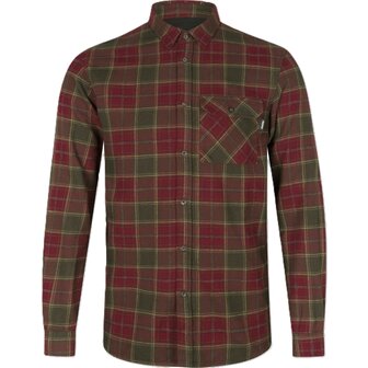 Seeland Gen Flannel Shirt - Red forest check