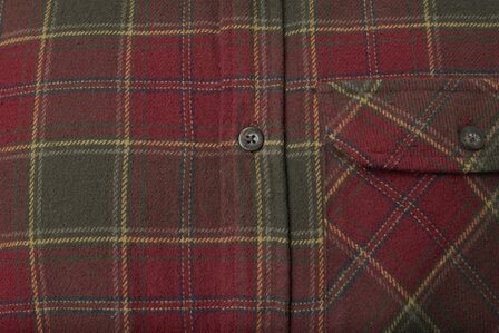 Seeland Gen Flannel Shirt - Red forest check