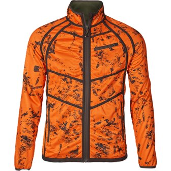 Seeland Vantage Reversible Fleece - Pine green/InVis orange blaze