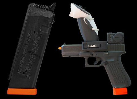 GAIM x DryFireMag trailingsmagezijn voor Glock