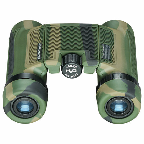 Bushnell 10x25mm Camo Roof BAK-4, WP/FP, Twist Up Eyecups Verrekijker 130106