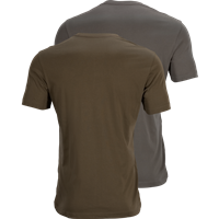 Graphic T-shirt 2-pack,  Willow green/Slate brown