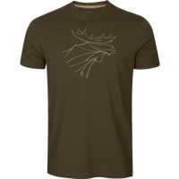 Graphic T-shirt 2-pack,  Willow green/Slate brown