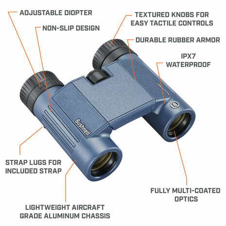 Bushnell H2O 8x25 Waterproof Binoculars