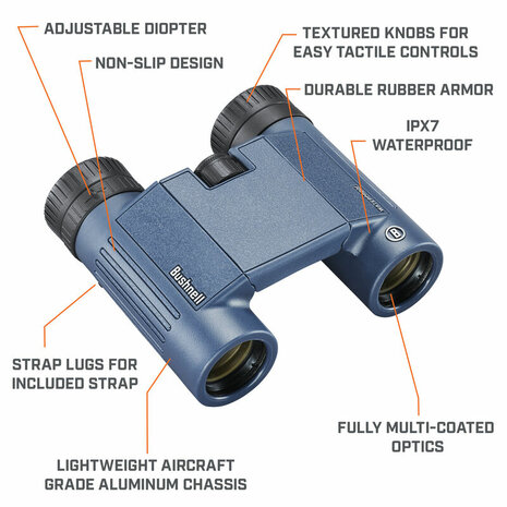 Bushnell H2O 10x25 Waterproof Binoculars