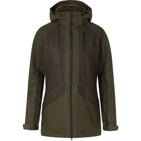 Seeland Avail Aya Insulated Jacket - Pine green / Demitasse brown