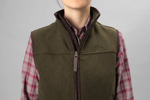 Seeland Woodcock Ivy Fleece Waistcoat - Pine green melange