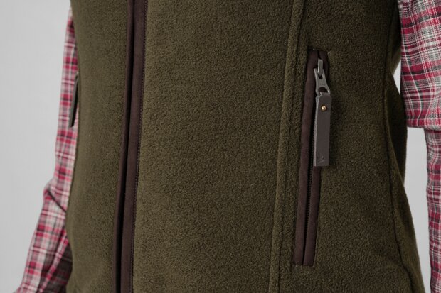 Seeland Woodcock Ivy Fleece Waistcoat - Pine green melange