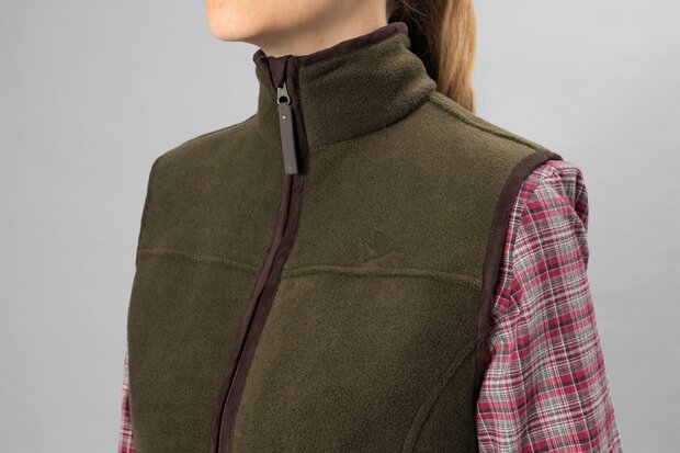 Seeland Woodcock Ivy Fleece Waistcoat - Pine green melange