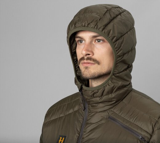 Härkila Logmar Insulated Packable Hooded Jacket - Willow green