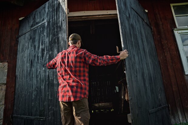 Härkila Scandinavian L/S Shirt - Red check