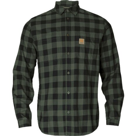 Härkila Scandinavian L/S Shirt - Green check