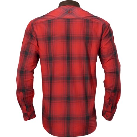 140111935 - Harkila driven hunt flannel shirt red/black check