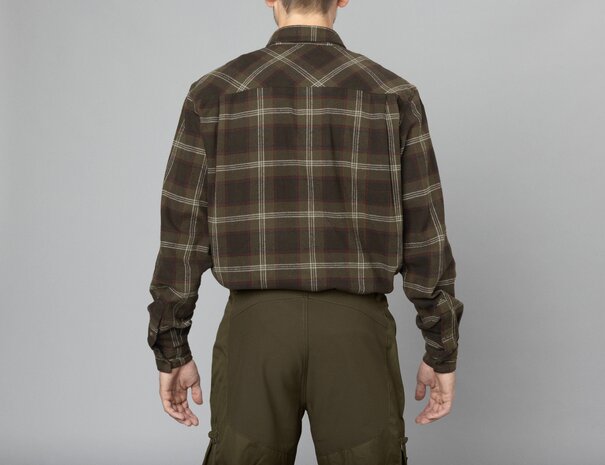 Seeland Gen Flannel Shirt - Pine green check