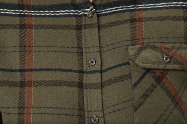 Seeland Skye Flannel Shirt Dames - Grape Leaf/Terracotta Check