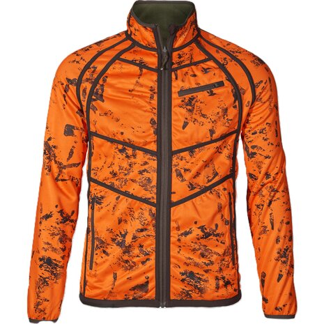 Seeland Vantage Reversible Fleece - Pine green/InVis orange blaze