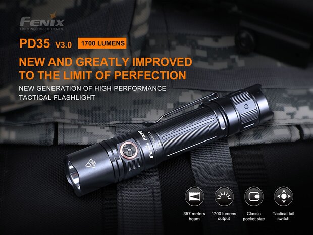 Fenix PD35 V3.0 Tactische Zaklamp