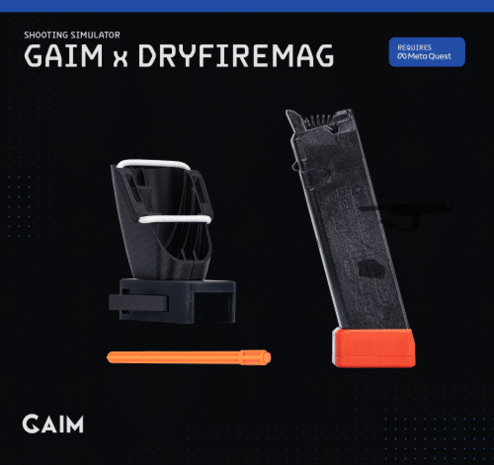 GAIM x DryFireMag trailingsmagezijn voor Glock